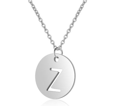 Silver Letter Charm | Woman Necklace | Initial Elegance Ladibelle