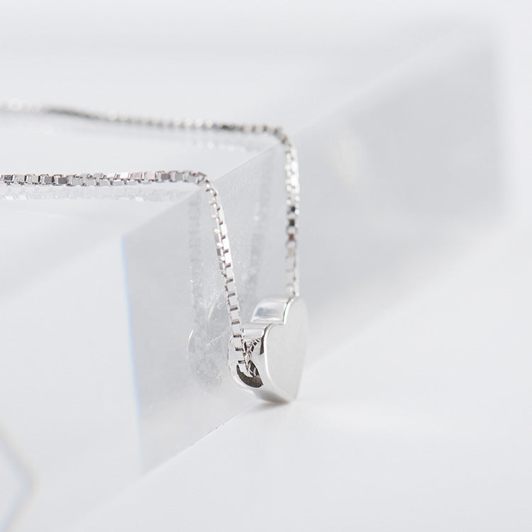 Silver Mini Heart-Shaped Charm | Woman Necklace | Minimalist Heart Ladibelle