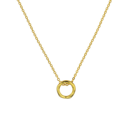 Gold Chain Circle Pendant | Woman Necklace | Aura Circle Necklace Ladibelle