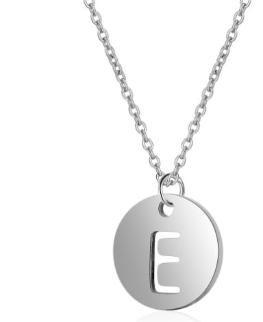 Silver Letter Charm | Woman Necklace | Initial Elegance Ladibelle