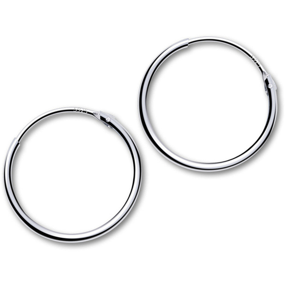 Multisize Silver Hoop | Man Earrings | Silver Spectrum Hoops Ladibelle