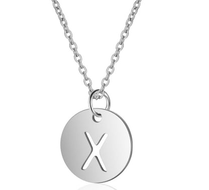 Silver Letter Charm | Woman Necklace | Initial Elegance Ladibelle