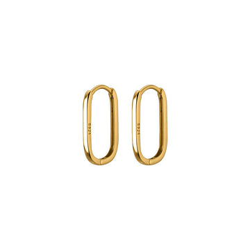 Mini Gold U Shape Hoop | Woman Earrings | Golden U-Turn Ladibelle