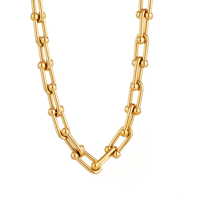 Gold & Silver Graduated Link | Unisex Necklace | Timeless Fusion Ladibelle