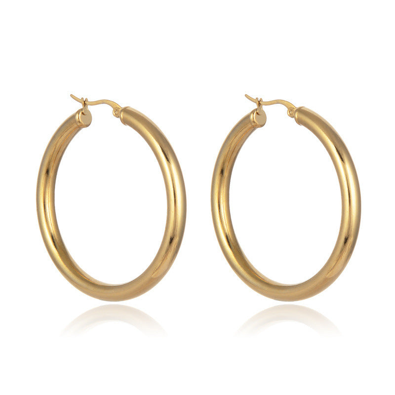 Mini Gold Hoop | Woman Earrings | Petite Radiance Ladibelle