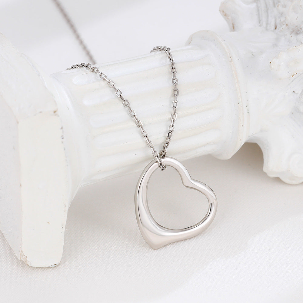 Silver Open Heart Charm | Woman Necklace | Ethereal Heart Ladibelle