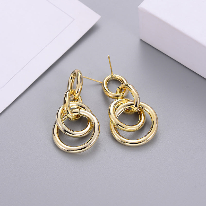 Large Gold Chunky Chain Link | Woman Earrings | Golden Bond Ladibelle