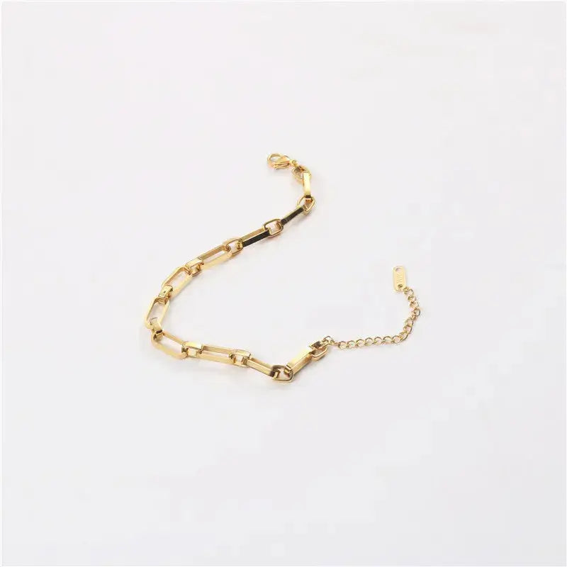 Bold Hollow Link Bracelet