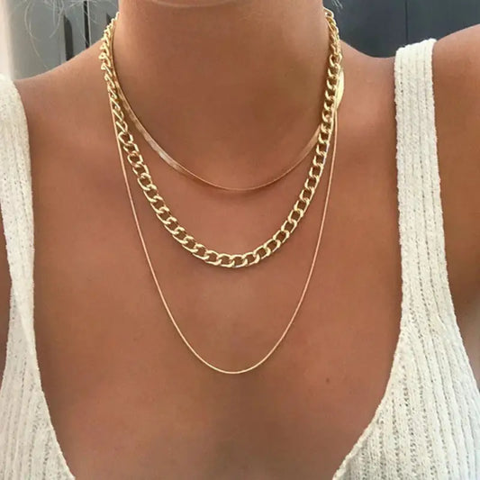 Contemporary Chain Ensemble - Necklace