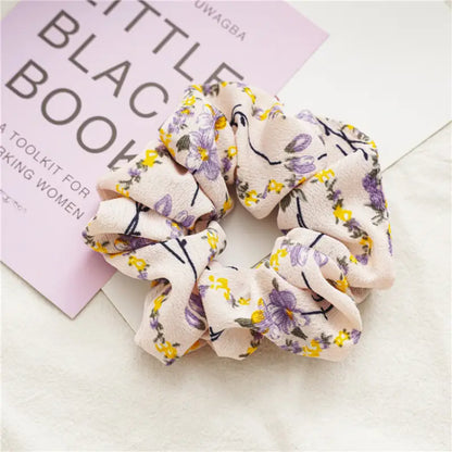 Graceful Hair Tie - Purple small floral Accessories