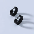 Mini Black Small Hoop | Man Earrings Contemporary Orbit Geometric Ladibelle