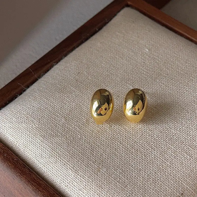 Mini Gold Drop Shaped | Woman Stud Earrings Minimalist Ladibelle