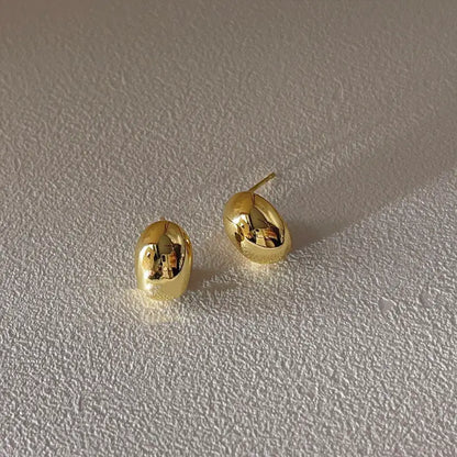 Mini Gold Drop Shaped | Woman Stud Earrings Minimalist Ladibelle