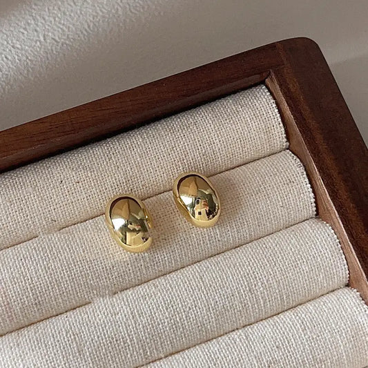 Mini Gold Drop Shaped | Woman Stud Earrings Minimalist Ladibelle