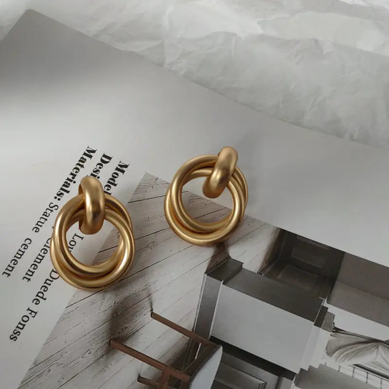 Mini Gold Nested Hoop Shaped | Woman Earrings Ladibelle