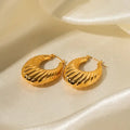 Mini Gold Seashell Shaped | Woman Earrings Regal Hornfire Ladibelle