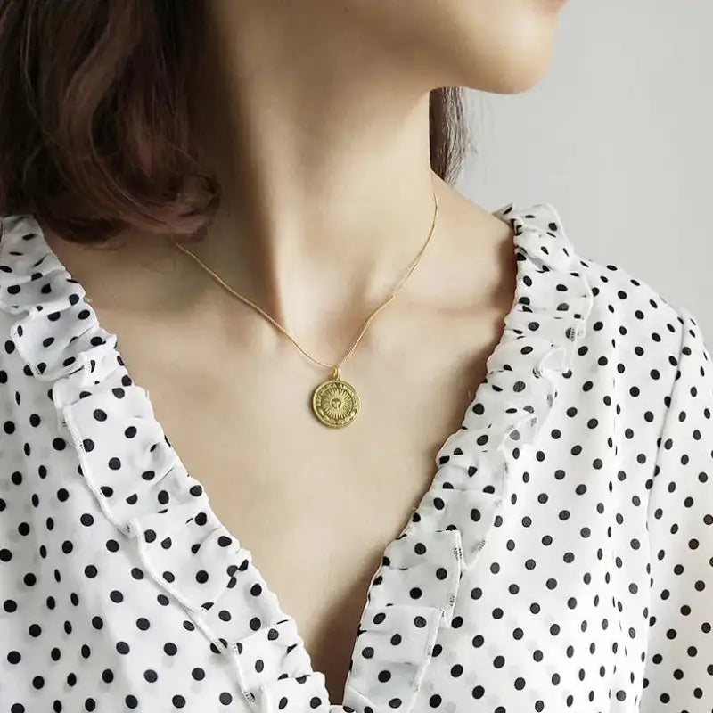 Regal Heritage: Portrait Coin Necklace