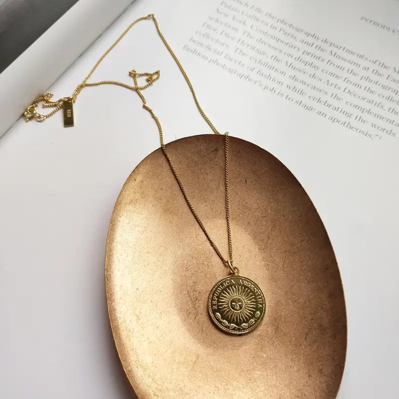 Regal Heritage: Portrait Coin Necklace