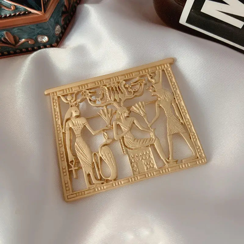 Retro Pharaoh Revival Brooch