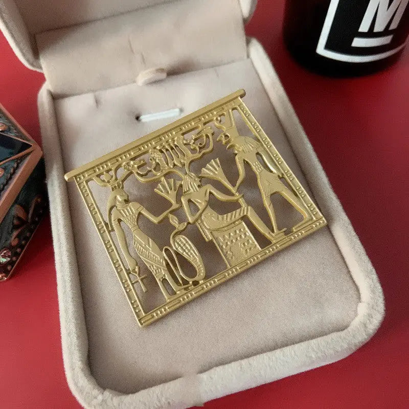 Retro Pharaoh Revival Brooch