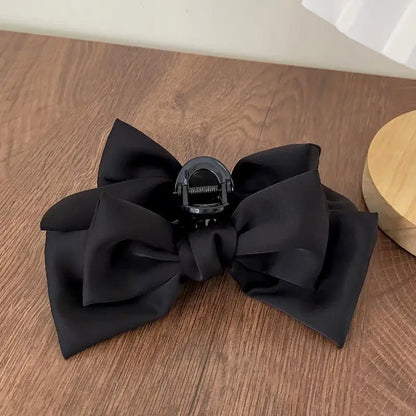 Simplicity Chic Ribbon Hair Claw - Black Accessories