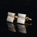 Sleek Dual-Tone Copper Cufflinks - Accessories