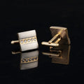 Sleek Dual-Tone Copper Cufflinks - Accessories