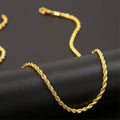 Urban Twist Chain Necklace - Gold