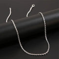 Urban Twist Chain Necklace - Silver