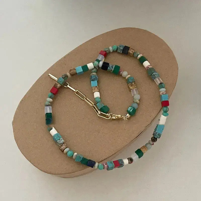 Vibrant Gemstone Delight Necklace